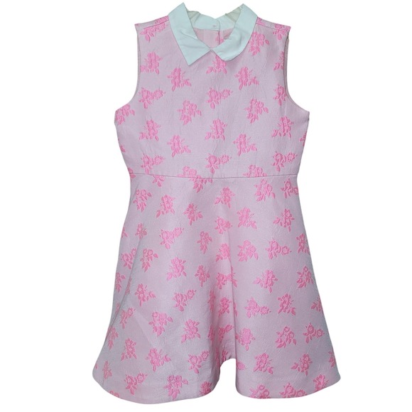 Janie and Jack Other - Janie & Jack Pink Floral Dress White Collar Preppy Classic 6 Dress Spring Easter